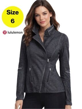 LULULEMON 🩶 Ride On Dark Heather Gray Utility Blazer Jacket (Women’s Size 6)